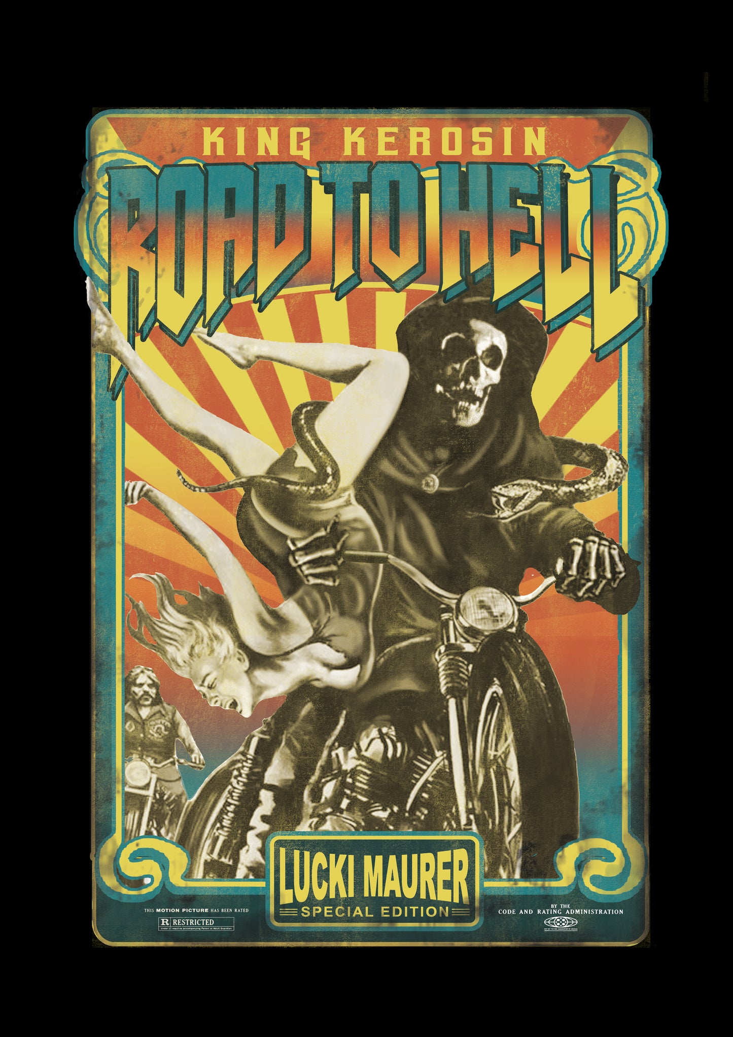 T-Shirt Lucki Maurer Special Edition – Road to Hell 100 % Baumwolle