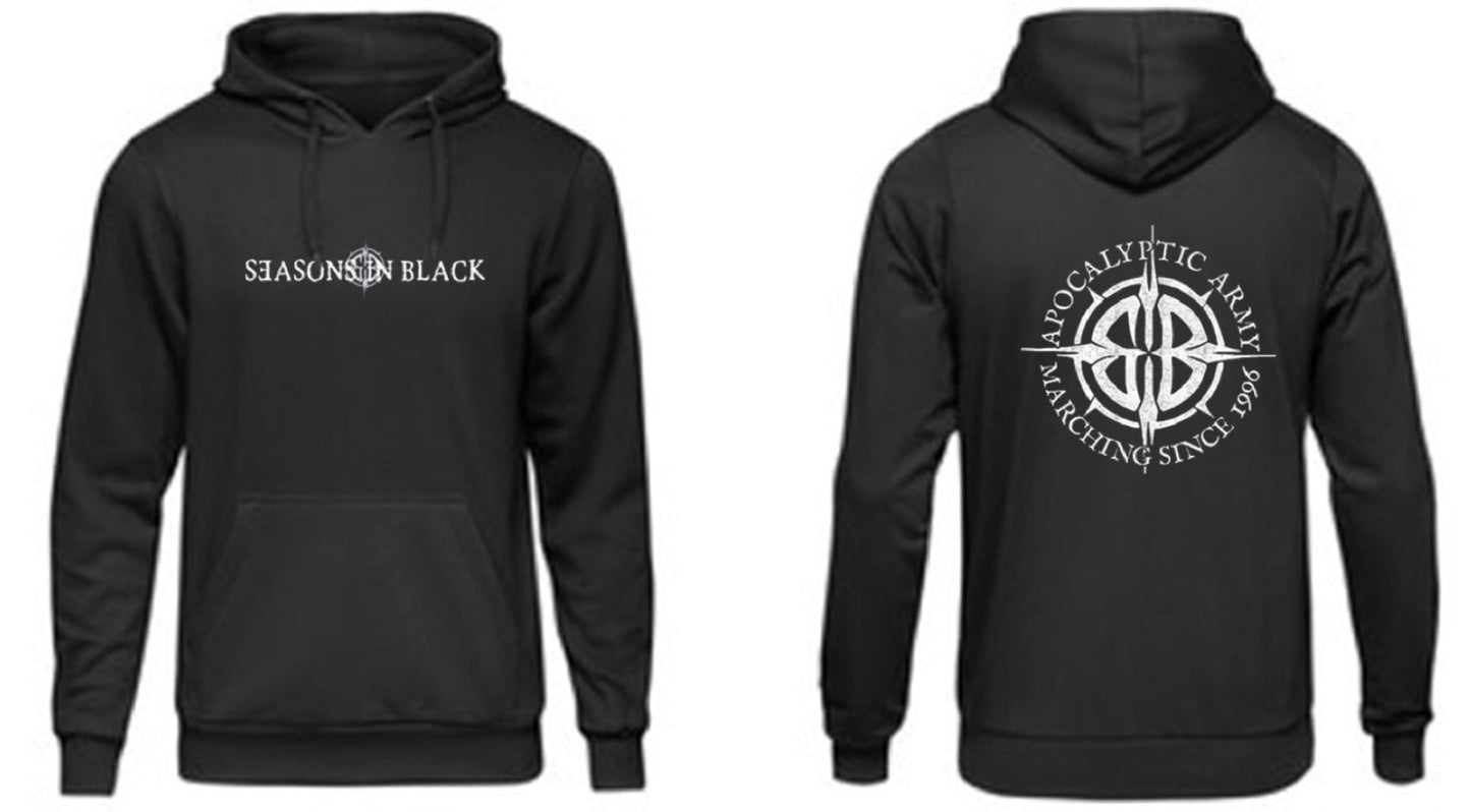 Seasons In Black Hoodie – Apocalyptic Army 55% Bio-Baumwolle, 20% Recycelte Baumwolle, 25% Recycelter Polyester