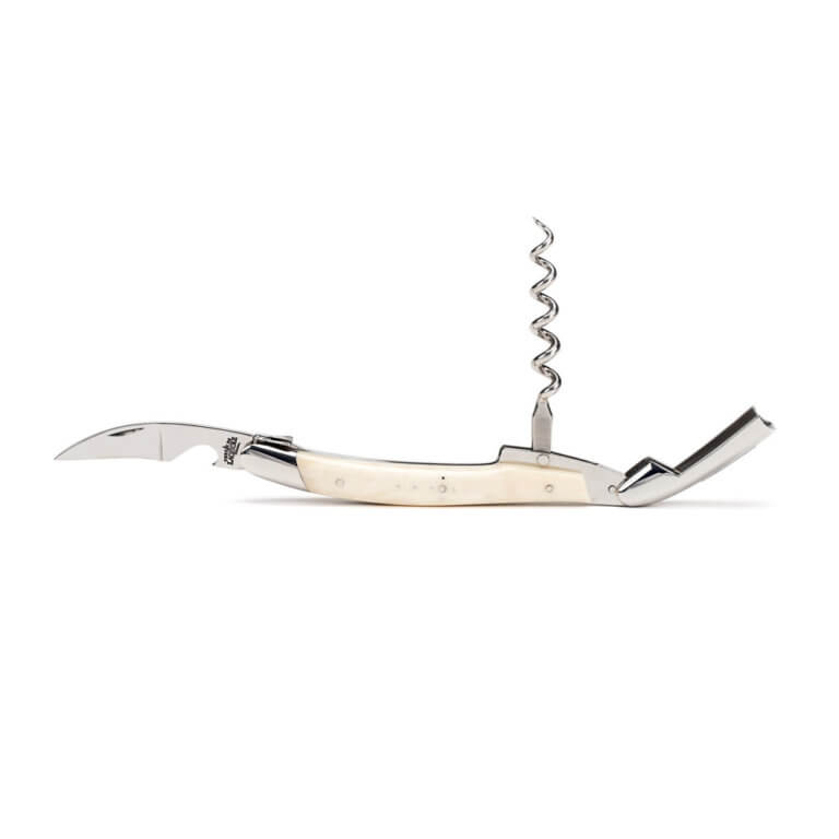 Sommelier Messer, Hochglanz poliert mit Griff aus Knochen