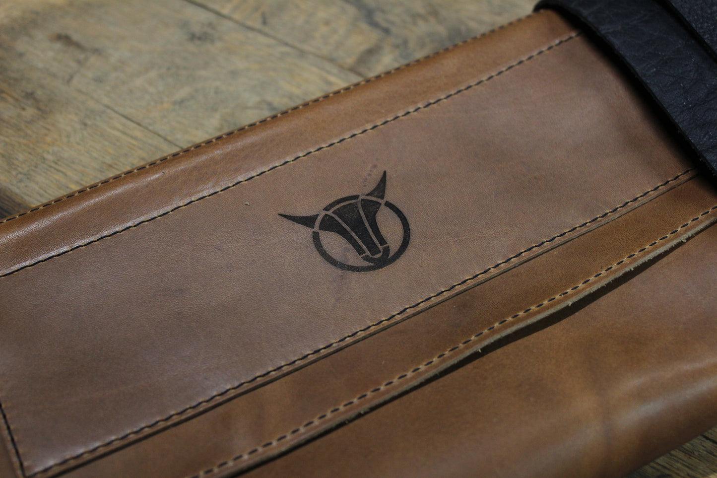 Leder-Messertasche hellbraun