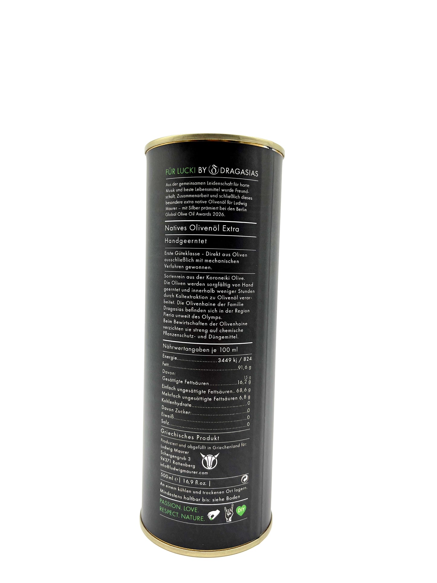 Olivenöl Ludwig Maurer Edition by Dragasias 500ml